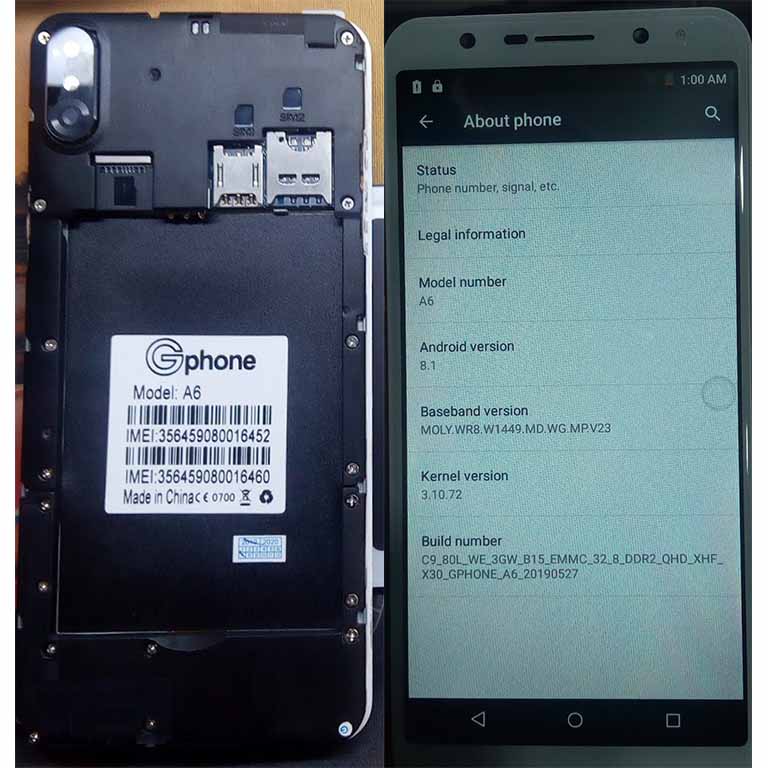 Gphone A8 Plus Flash File